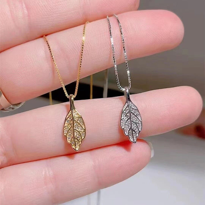 Skanto | Nature Sparkle Treblad Anheng Halskjede