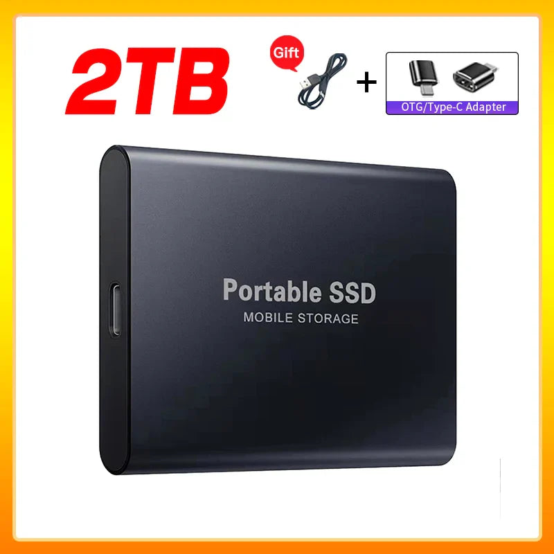 Skanto | Høyhastighets Ekstern Solid State Drive 1TB Bærbar Ekstern Harddisk ssd 2TB Ekstern harddisk ssd harddisk For Laptop Mac