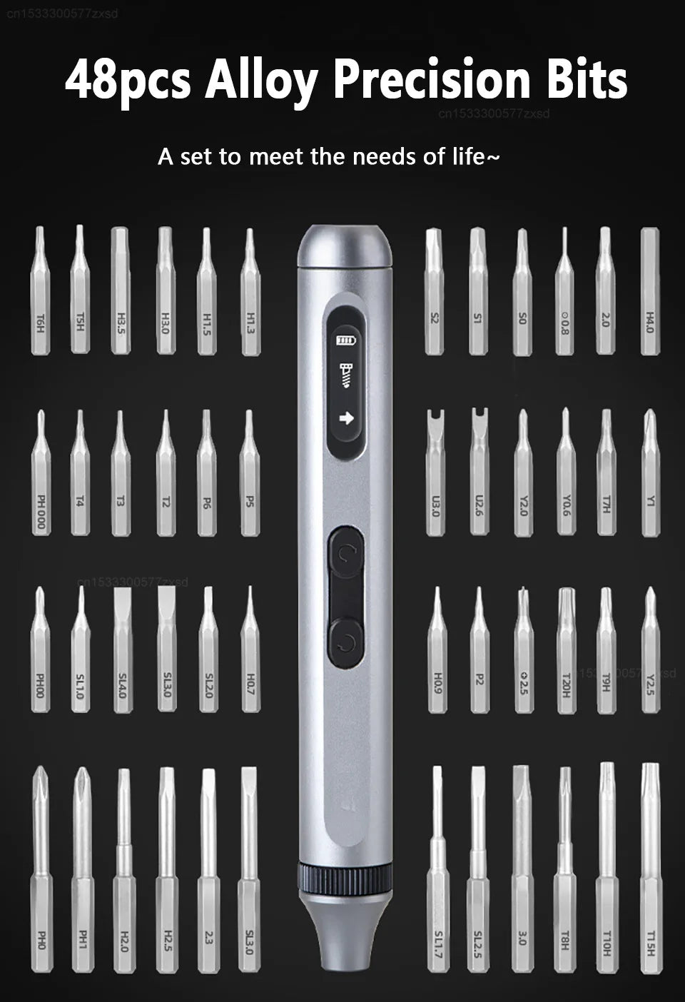 Skanto | 51 i 1 Batteridrevet Skrutrekker Sett
