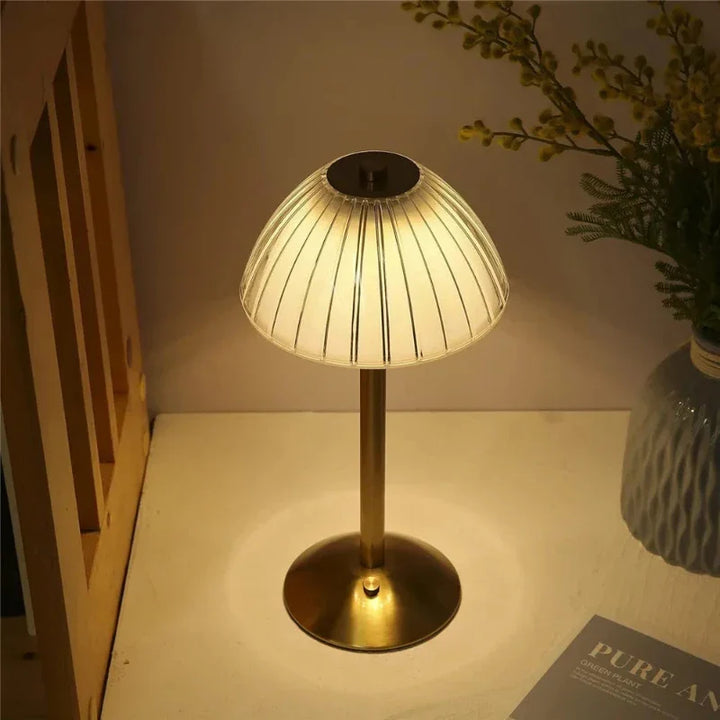 Skanto | GlassGleam | Trådlampet med tre farger LED bordlampe med dimmefunksjon