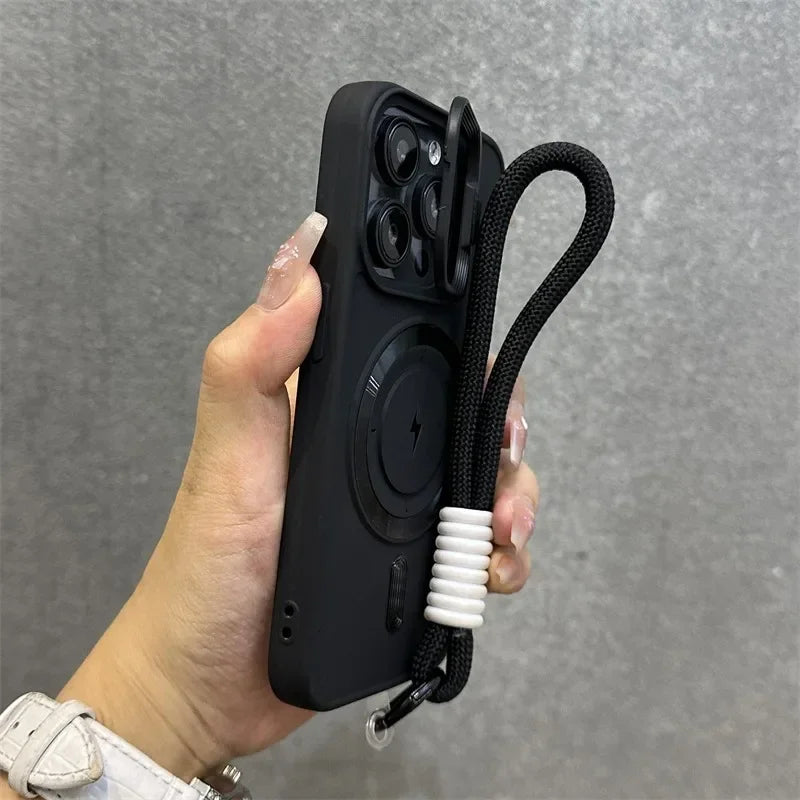 Skanto | Magnetisk Myk Håndleddsbrakett Linsebeskyttelse iPhone Etui