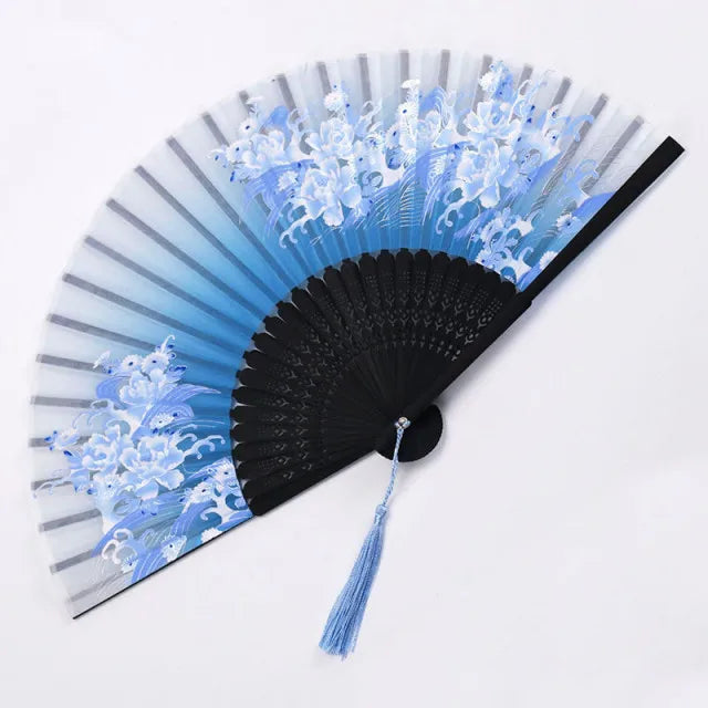 Tradisjonell japansk stil blomsterhåndvifte | Skanto