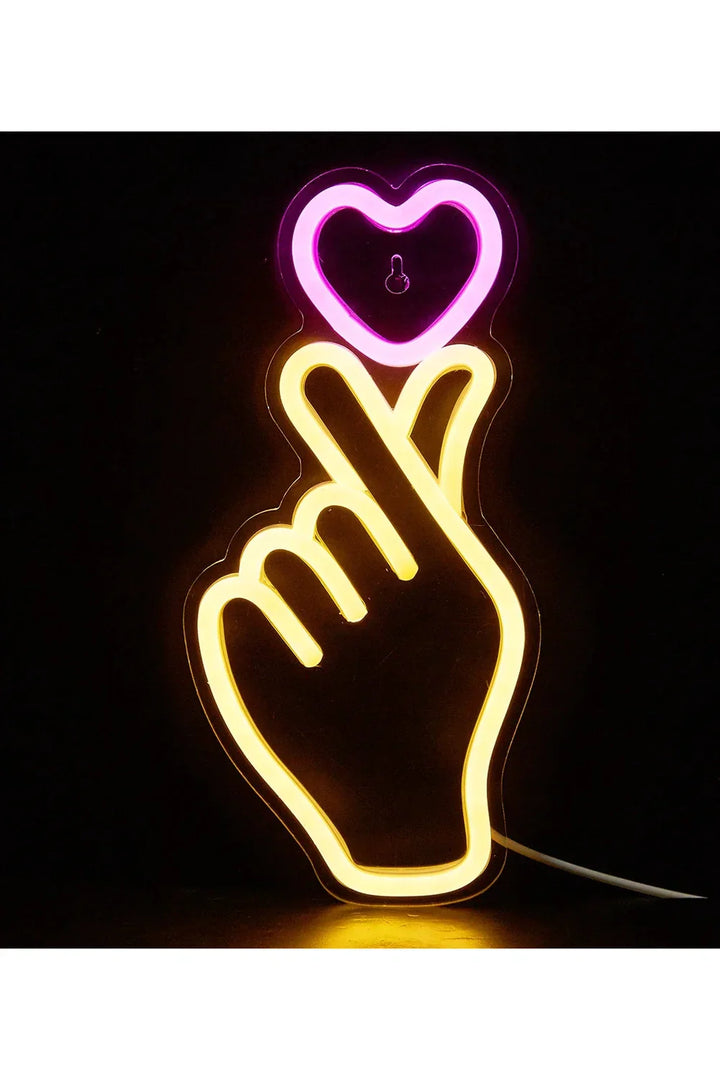 Skanto | Hånd Hjerte LED Neon