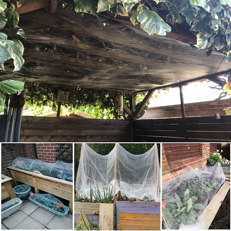 Norvo | GARDIVIA Grønnsaksbeskyttelsesnett | Høy-Densitets Insektnett Laget av Polyetylen | UV Motstandsdyktig & Pustende | For Høye Bed & Grønnsakdyrking