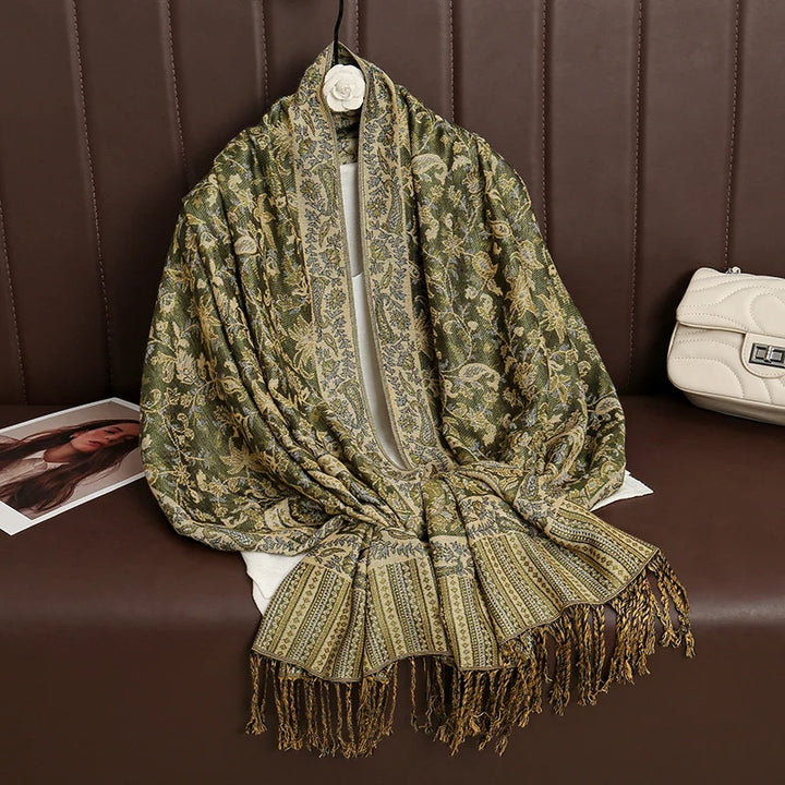 Skanto | Élégancea | Dame skjerf | Cashmere følelse | 70 × 190 cm | Luksus trykk & varm