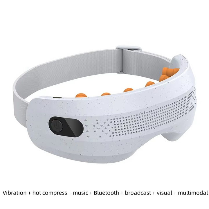Skanto | Oppladbar Øyemaske med Varmebehandling Vibrasjon og Bluetooth Musikk