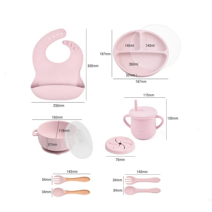 BabyCare Set - 10-delt BPA-fri serviset for barn