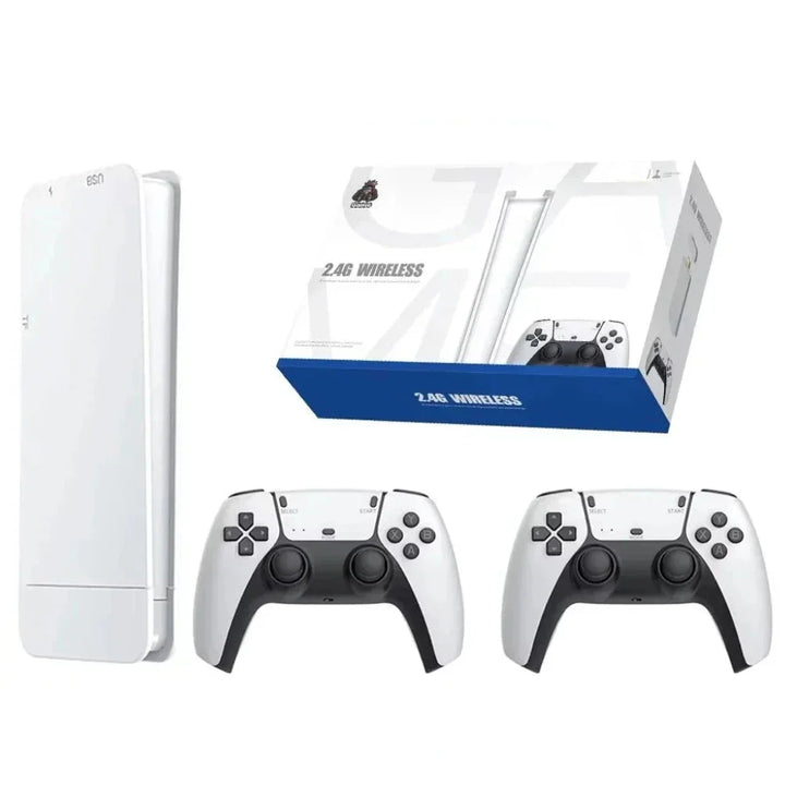 Mini Retro Spillkonsoll med 20 000 Klassiske Spill - 4K HD Utgang, Dobbelt Trådløse Kontrollere