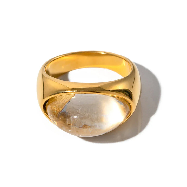 Skanto | Chunky Oval Stone Set Ring