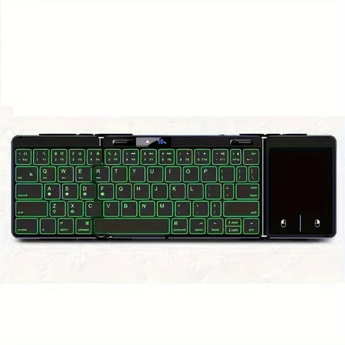 Skanto | Sammenleggbar RGB Trådløs Innebygd Touchpad Belyst Reise Tastatur
