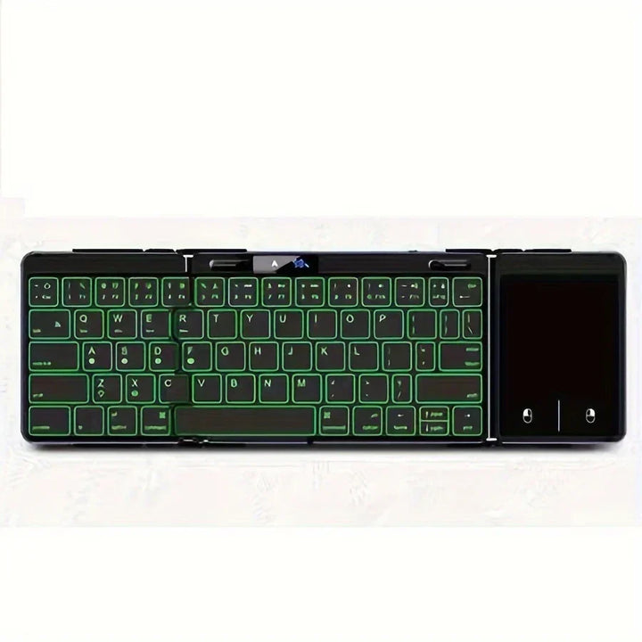 Skanto | Sammenleggbar RGB Trådløs Innebygd Touchpad Bakgrunnsbelyst Reisetastatur