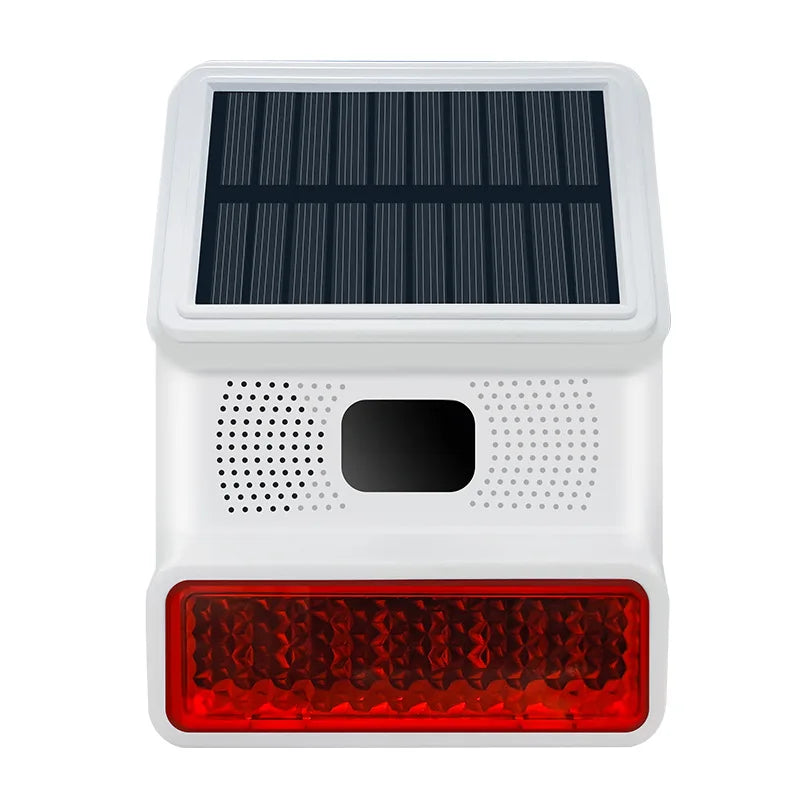 Norvo | Solar-External Siren Securon 433S | 433 MHz Trådløs Alarmmodul med Lys & Lyd | For GSM/WiFi Alarmsystemer | Solcelledrevet & Værbestandig