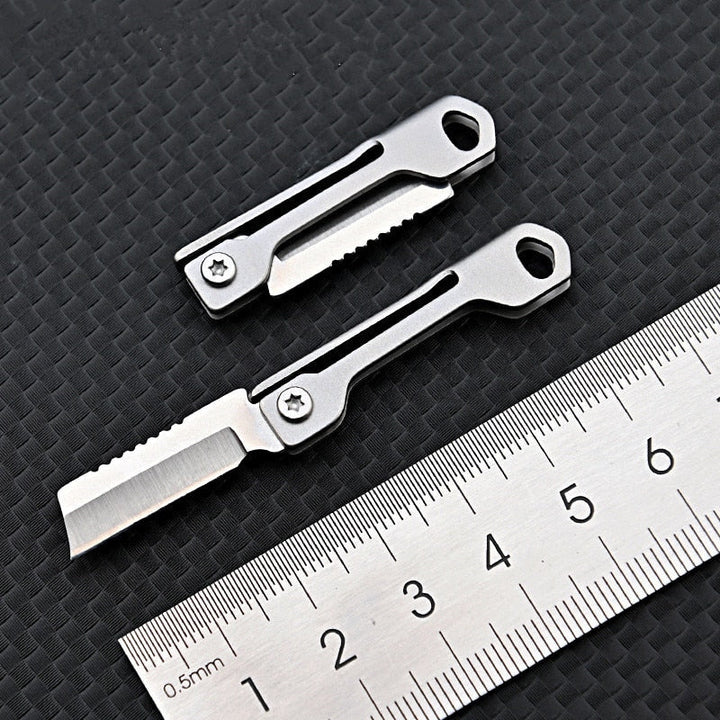 Pocket Size Rustfritt Stål Sammenleggbart Campingkniv | Skanto