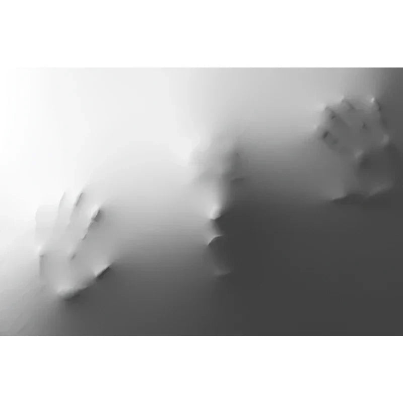 Modern Art Abstract Ghostly Figures on Wall Canvas Prints Black White Wall Art Posters Pictures for Living Room Bedroom Art Decor | Skanto