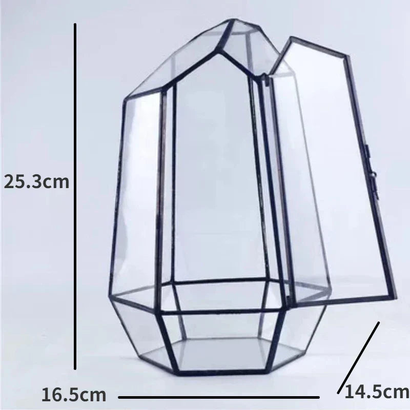 Moderne geometrisk, inspirert av naturen botanisk terrarium | Skanto