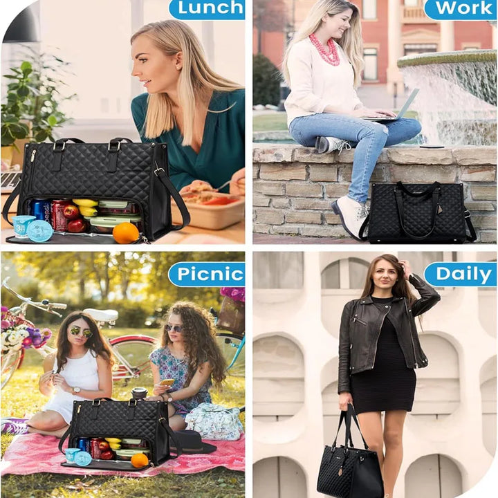 Skanto | 2-i-1 Laptop Bag med Isolert Lunsjrom
