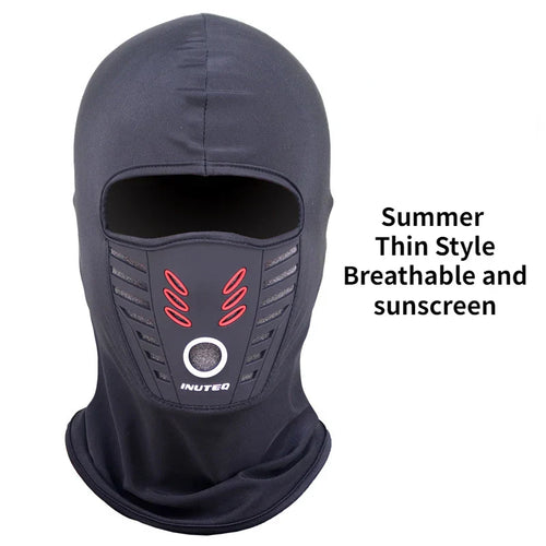 Vindbeskyttende Pustende MC Vinter Full Face Maske | Skanto