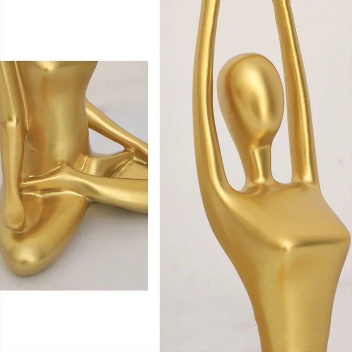 Skanto Interior Hjem Dekorative Figurer Skrivebord Tv Torsjon Dekorasjon Stue Skulptur Harpiks Statuer Hjem Dekor Yoga Jente Håndverk