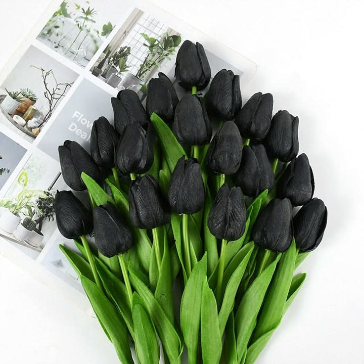 Künstlicher Tulpenstrauß mit realistisk wirkenden Blüten