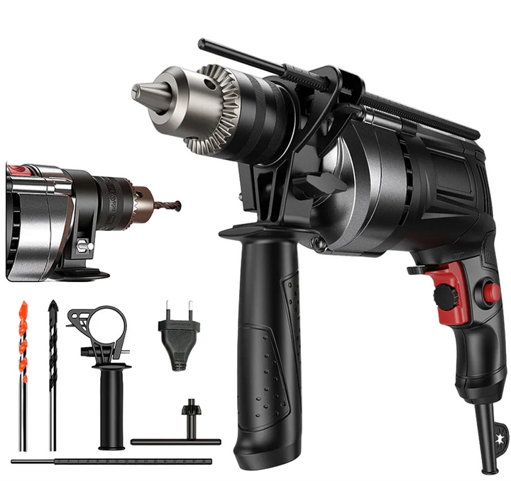 Skanto | 780W Elektrisk Hammer & Boremaskin med Variabel Hastighet – DrillForce