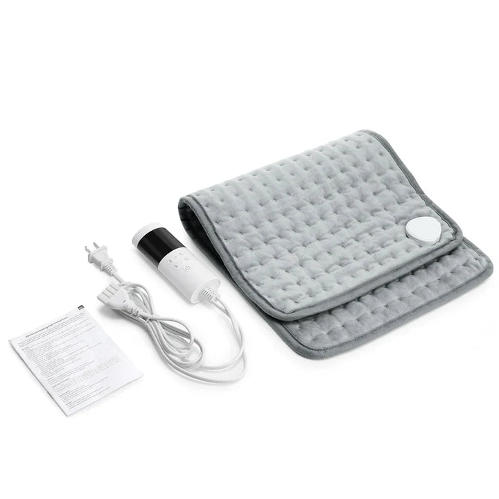 Skanto | ThermaEase Elektrisk varmepute | 9 temperaturinnstillinger & 4 timer-modus | 30×60 cm | Vaskbar & Rask oppvarming | For rygg, mage & ben