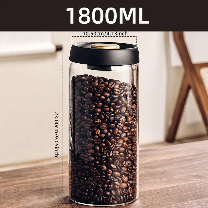 Vakuum lagringskrukke laget av borosilikatglass | Skanto
