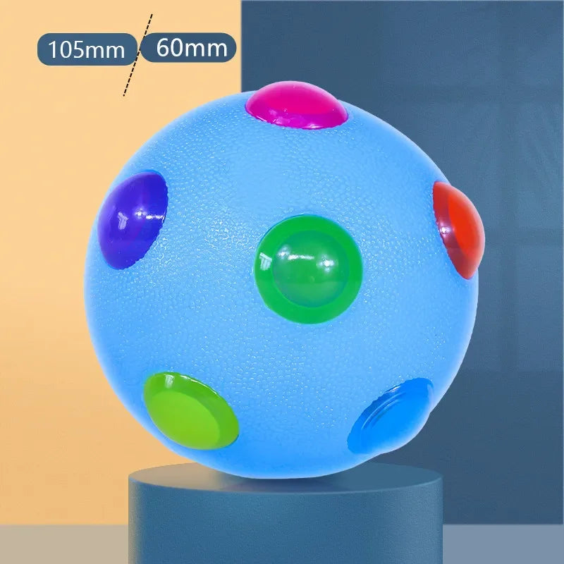 Skanto | Hundelekeg GlowPaw Ball | LED Lysball | Elastisk & Bite Resistant | For Hunder, Katter & Barn