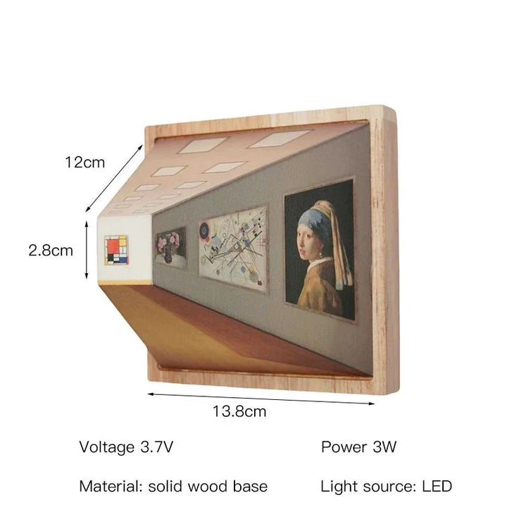 Skanto | DimenLamp - 3D LED Lampe - Moderne Veggdekorasjon - Unik Gaveidé