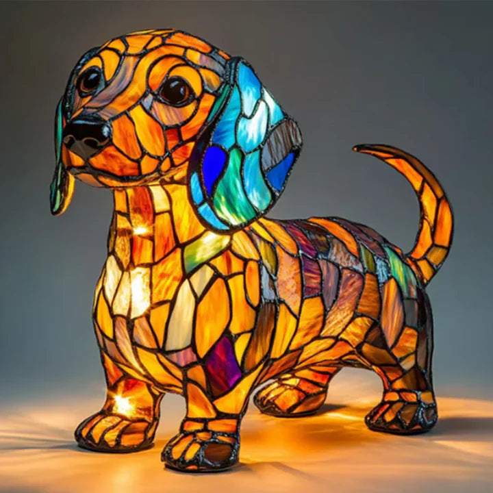 Lumidog Håndlaget Opplysende Hundelampe – Ambient Belysning og Gave | Skanto