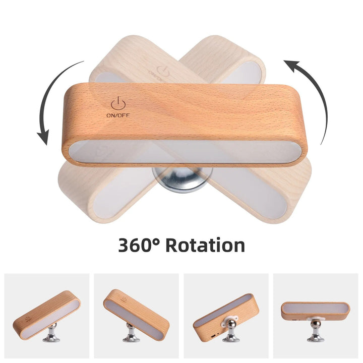 Skanto | Rotasjonsbar Magnetisk Tre Oppladbar LED Nattlampe