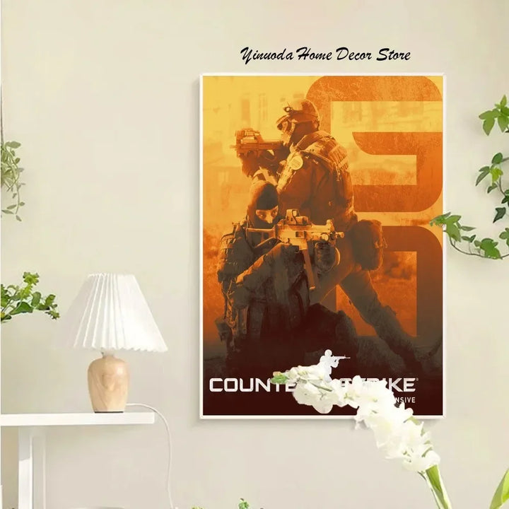 Skanto Counter-Strike 2 Plakat Veggkunst Hjemmedekorasjon Romdekorasjon Digital Maleri Stue Restaur