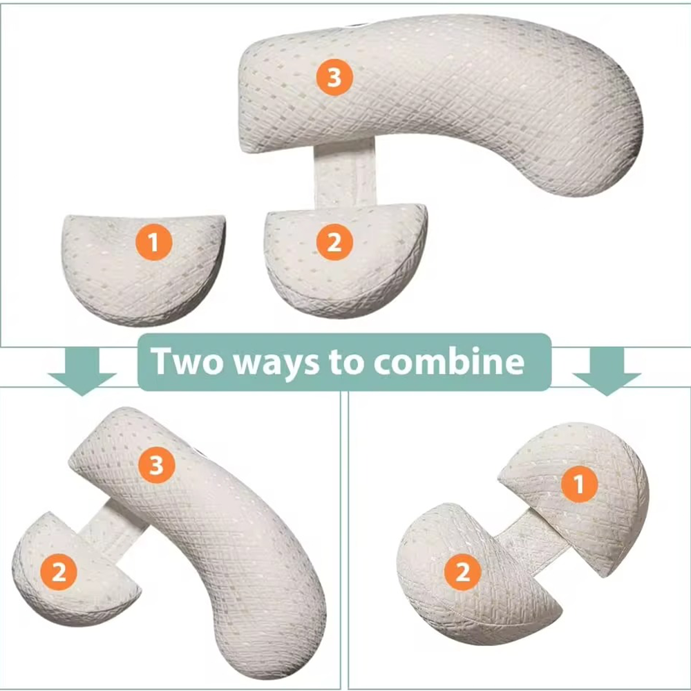 ComfyMama U-formet graviditetpute – Full kroppsstøtte & vaskbart trekk | Skanto
