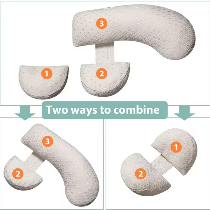ComfyMama U-formet graviditetpute – Full kroppsstøtte & vaskbart trekk | Skanto