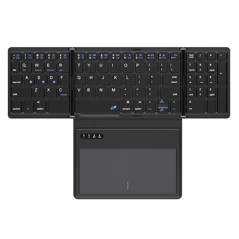 Skanto | Sammenleggbart Mini Trådløst Touchpad Tastatur