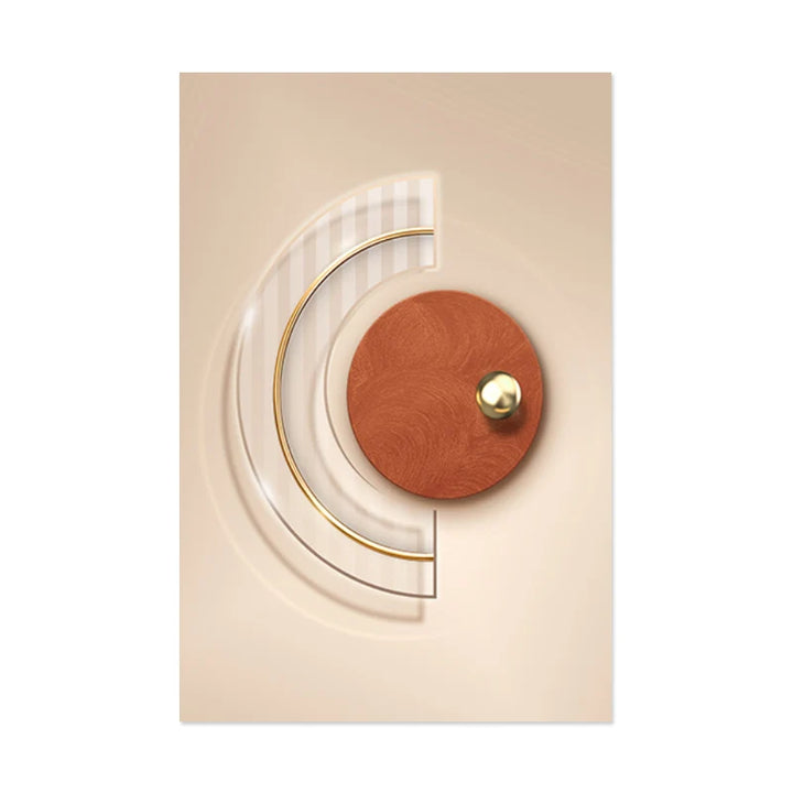 Harmonious Abstract Geometry Modern Aesthetic Wall Art Fine Art Canvas Prints Posters Pictures For Modern Apartment Living Room | Skanto