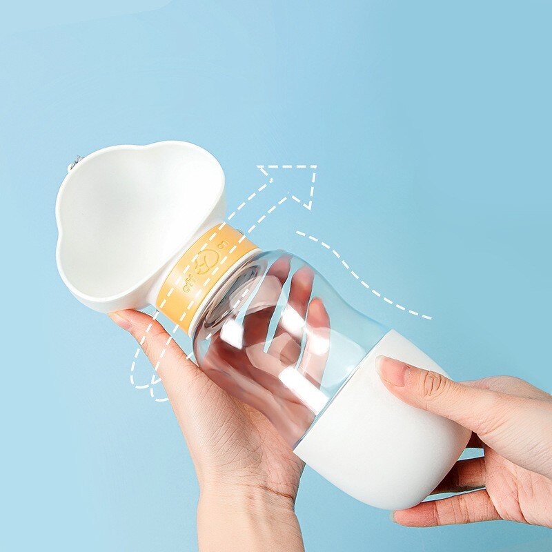 2in1 Smart Pet Portable Water Bottle Feeder | Skanto
