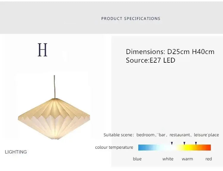 Norvo | Elegant origami-inspirert papirlanterne