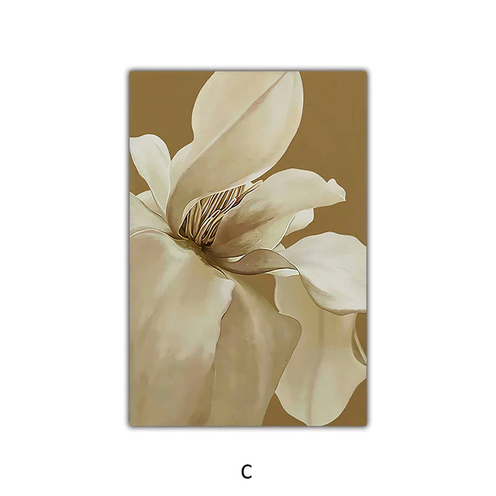 Large Abstract Floral Wall Art Fine Art Canvas Prints Modern Botanical Pictures For Living Dining Bedroom Art Decor | Skanto