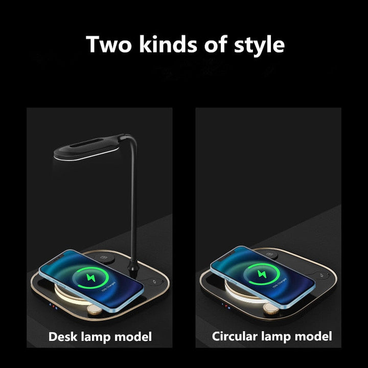 Skanto | Glow Trådløs Lader Stasjon LED Skrivebords Lampe