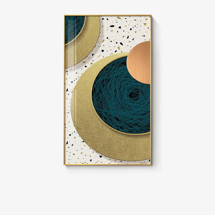 Modern Abstract Geometric Circles Wall Art Fine Art Canvas Prints Pictures for Luxury Living Room Dining Room Hotel Bedroom Home Office Art Decor | Skanto