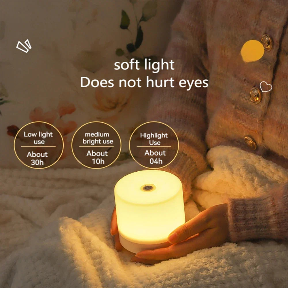 Skanto | Kreativ USB Nattbordlampe - Touch-Dimming LED Nattlys for Soverom & Studenthybel