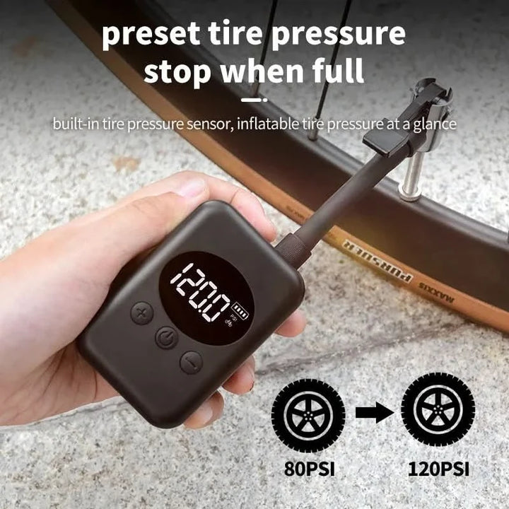 Skanto | Bærbar 150PSI Mini Sykkelkompressor for MTB & Utendørs