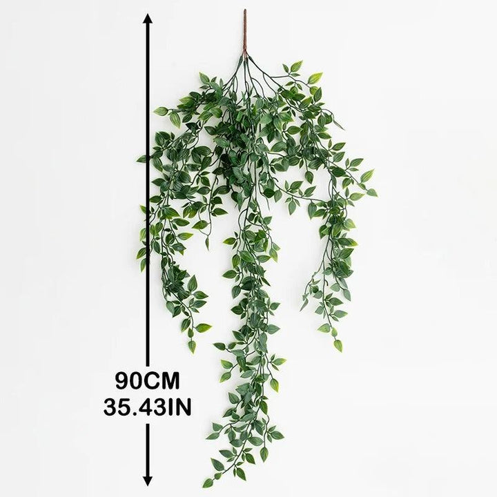 Skanto | VerduraLine Künstig Plante Hengende | Eviggrønn & Vedlikeholdsfri | 90 cm Dekorasjon | Frisk Naturlig Design