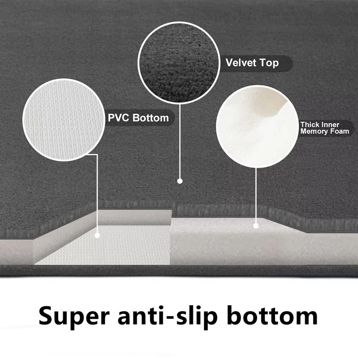 Skanto | Ultra-Absorberende, Antiskli Luksuriøs Korall Fløyels Bade Mat