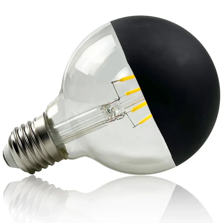 Vintage LED Lyspære – Retro Bordlampe med Trebase | Skanto