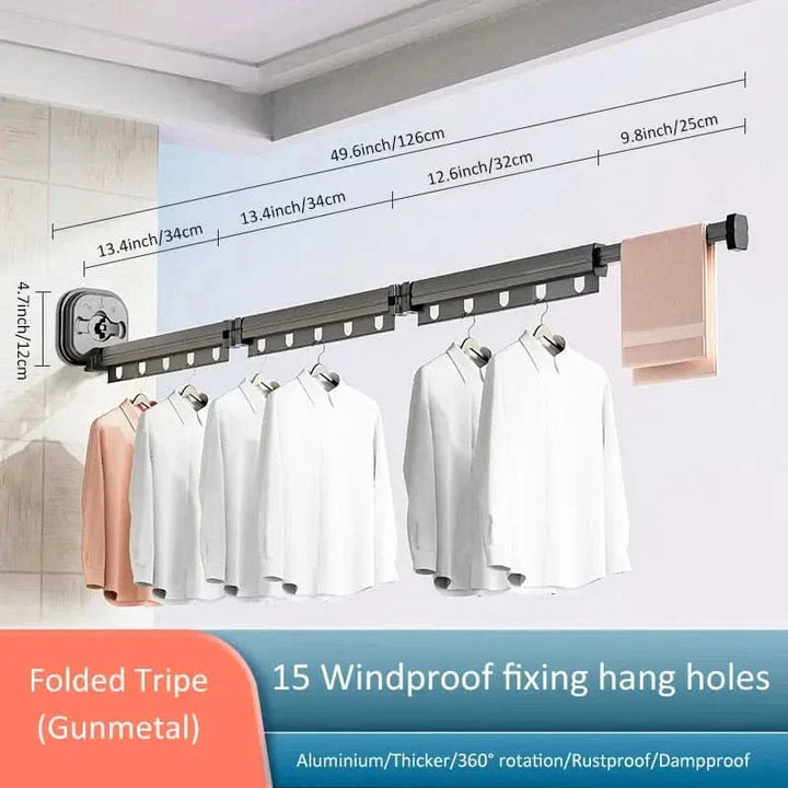 Skanto | WandLuft Flex – Sammenleggbart klesstativ for plassbesparende tørking