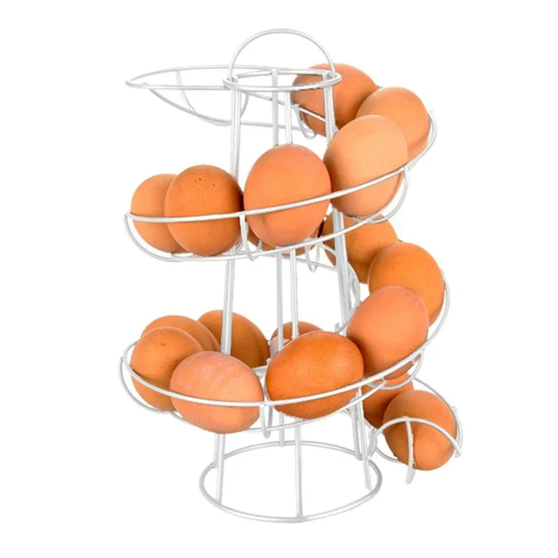 Skanto | Spiral Rullende Egg Dispenser Rack