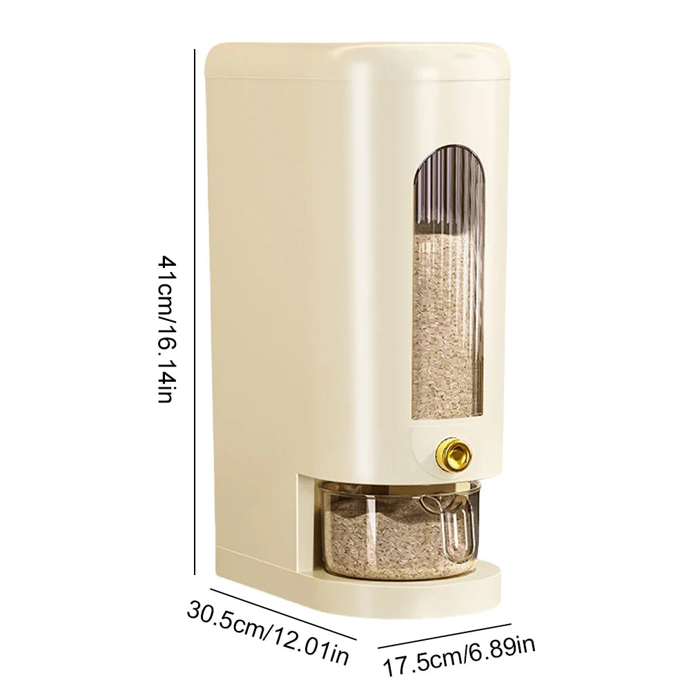 Norvo | Reiselager & Kornbeholder GrainGuard | 5 kg / 10 kg | Automatisk & Insektbestandig | Lufttett & Hygienisk