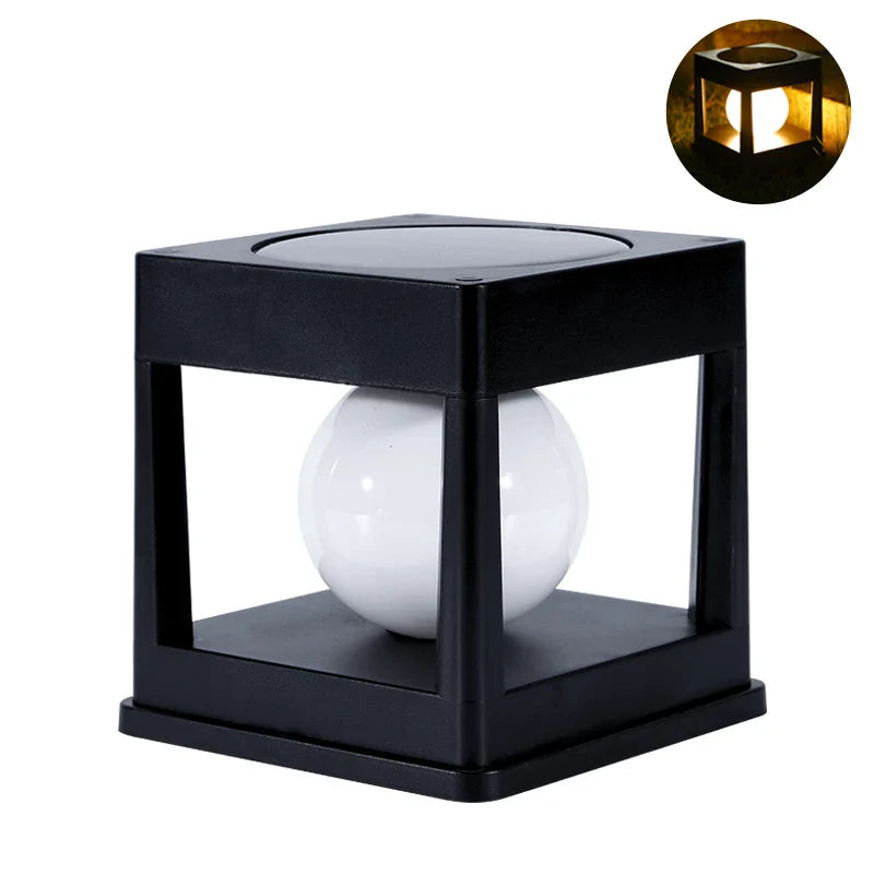 Norvo | Solhage Lantern LUMOVIA DuoLight | 2 Lysfarger | IP65 Vanntett | For Bakke, Terrase & Staketmontering | 11,8 x 11,8 x 11,5 cm