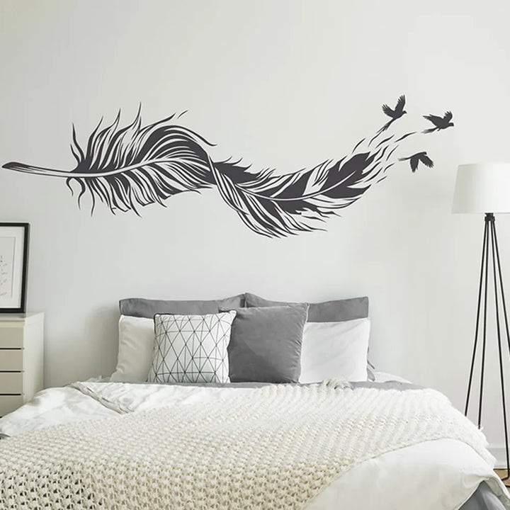 Skanto Birds Of A Feather Vinyl Wall Sticker for Bedroom Living Room Removable Peel & Stick Wall Decal for Creative DIY Home Decor | Skanto